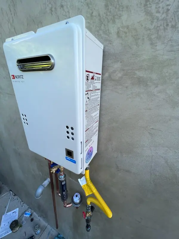 Tankless water heater installation for Brush Hill homes